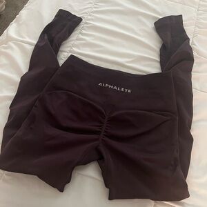 Alphalete Black Garnet Amplify Contour Legging